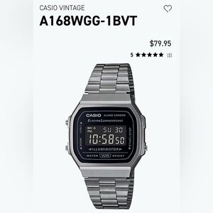 Casio Gray Digital Smartwatch